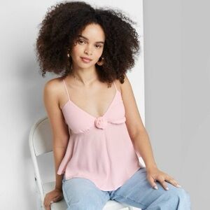 Rare NWT Wild Fable Rosette Top - Pink